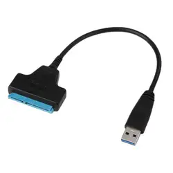 USB 3,0 переходник sata кабель 22pin sata к USB3.0 адаптеры для 2,5 "sata HDD SSD