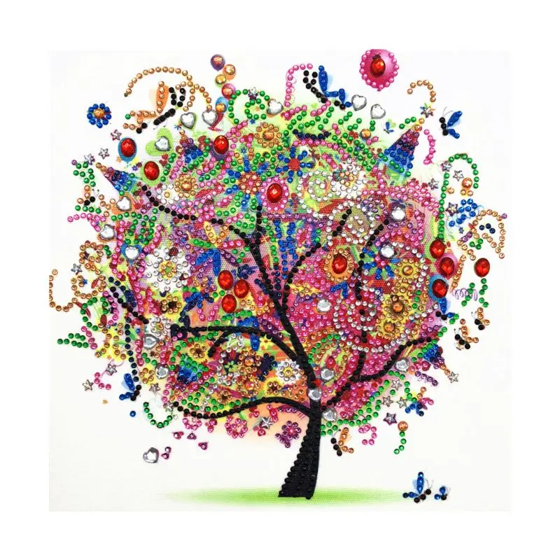 

1Set Colorful Tree 5D Special Shaped Diamond Painting Embroidery Needlework Rhinestone Crystal Cross Craft Stitch Kit DIY