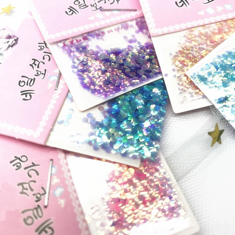 

5 packets/lot Fish Scale Glitter Sequins plastic material epoxy mold makeing jewelry filling for DIY jewelry