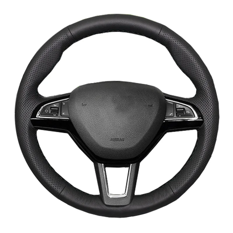 Buy Steering wheel cover for Skoda Octavia 2017 Fabia