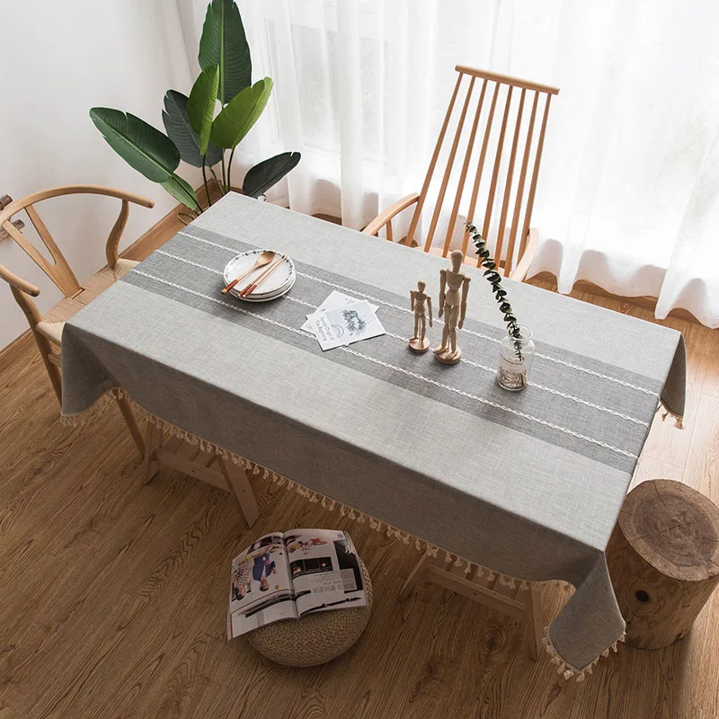 

Modern Decorative Table Cloth Tassel Iace Rectangle Tablecloth Home Kitchen Table Cloths Party Banquet Dining Table Cover