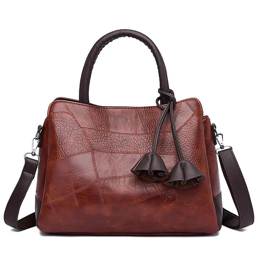 

2018 New Female Luxury Leather Handbags Woman Bags Designer Hand bags Woman Shoulder Crossbody Messenger Bag Sac Casual Tote