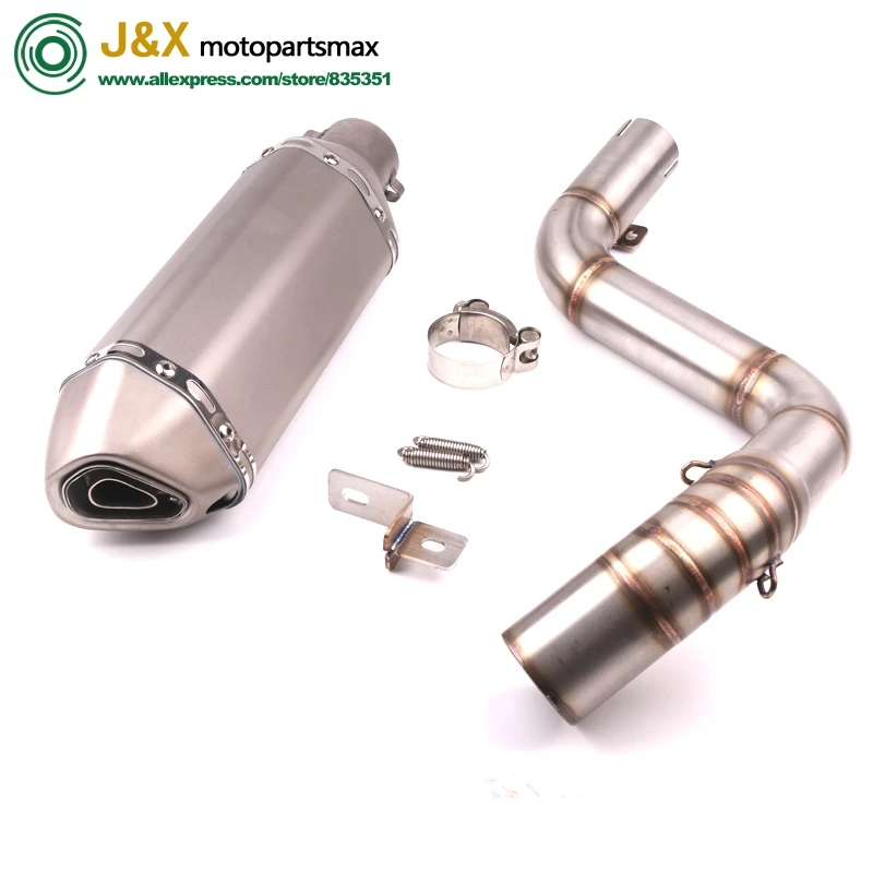 Выхлопной глушитель DUKE200 DUKE250 DUKE390 средняя выхлопная труба мотоцикла + для DUKE125 DUKE