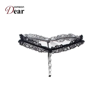

Comeondear PA5075 Hot Sale G-String Women Thong Beading Majtki Damskie Plus Size Lace Sexy Panties Tangas Women Sexy Underwear