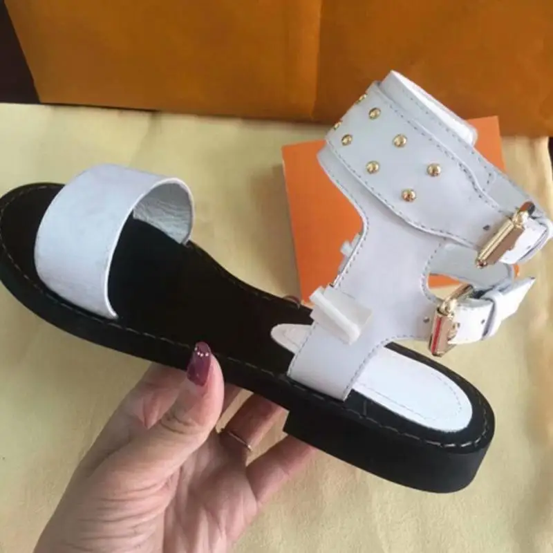 Sandalias mujer/женские летние сандалии на плоской подошве с открытым носком готические