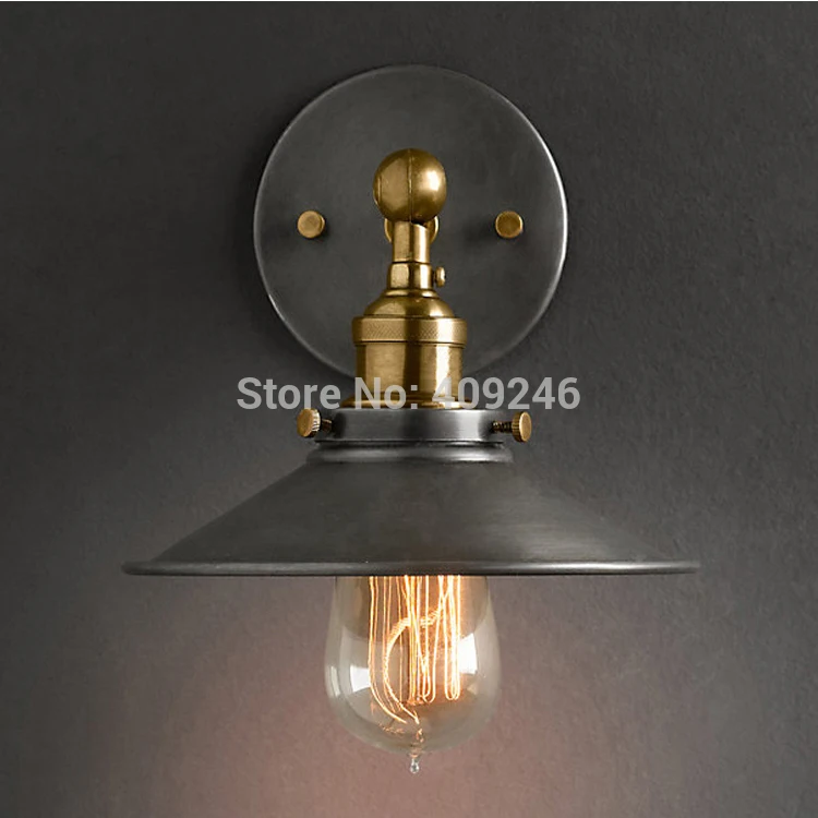 

22CM LOFT Industrial American Stytle Vintage Ceiling or Wall Lamp Two way Use Pendant Light Edison For Cafe Bar Hall Bedside