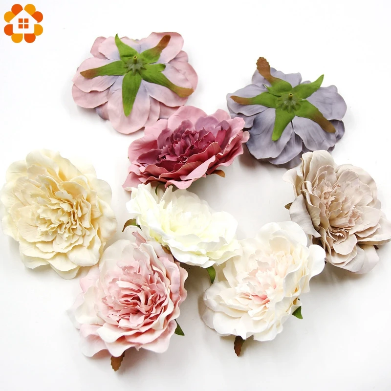 5PCS DIY Peony Flower Heads Decorative Scrapbooking Silk Artificial Flowers For Home Garden Wedding Party Decoration Supplies 5PCS DIY Peony Flower Heads Decorative Scrapbooking Silk Artificial Flowers For Home Garden Wedding Party Decoration Supplies