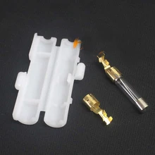 10 шт. радио кабель питания предохранитель+ предохранители коробка куртка Терминалы Разъем для Yaesu Icom Kenwood ремонт аксессуары