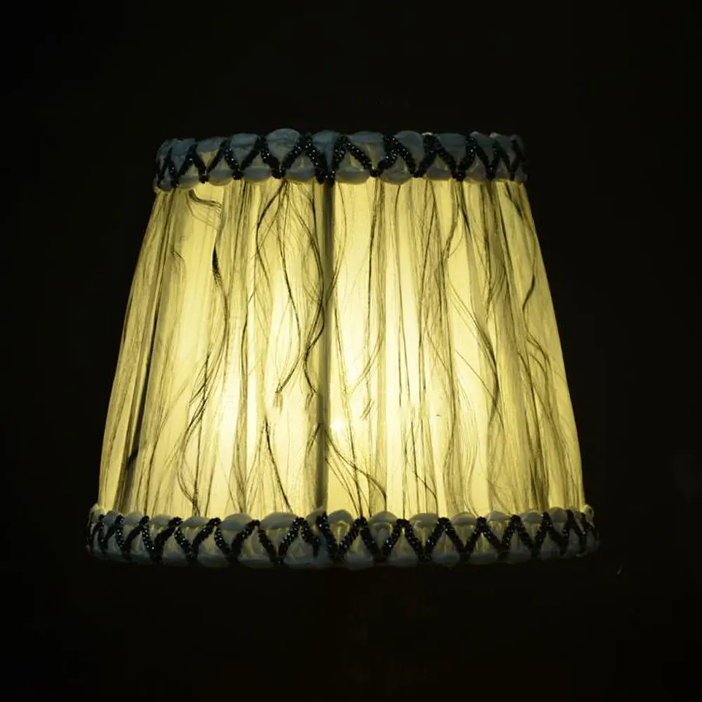 

Vintage Cloth European Crystal Candle Chandelier Wall Lamp Shade Lampshade Cafe