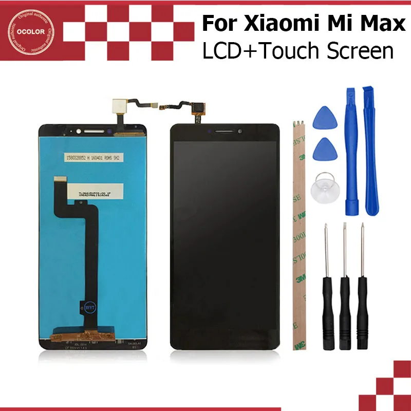 

ocolor For XiaoMi MI MAX LCD display and Touch Screen Assembly perfect part 6.44 inch For XiaoMi MAX Good quality+Tools