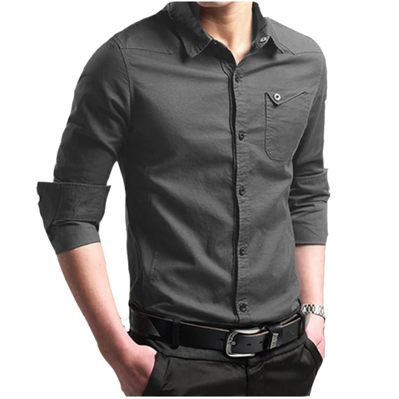 J73 RUIKE мужская одежда рубашки тонкая рубашка Masculina большой Размеры 4XL
