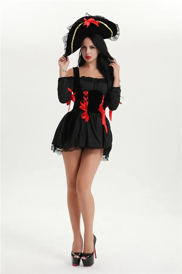 Adult Womens Sexy Pirate Costume Swashbuckler Wench Girl Halloween