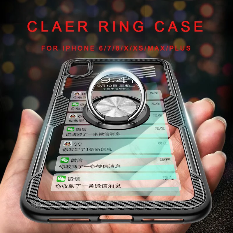 

Phone Case For iPhone XR Case Magnetic Cover For iPhone XS Max 7 Plus 8 X 6 6S Case Transparent Case On For iphone XR Coque Etui