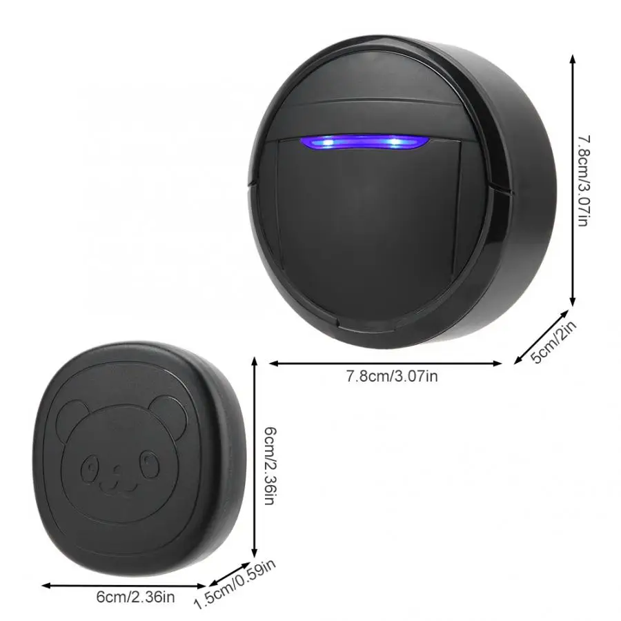 Wireless Waterproof Touch Button Dog Training Door Bell SOS Caller 1 Transmitter 1 Receiver 300m Remote Control Smart Doorbell-3