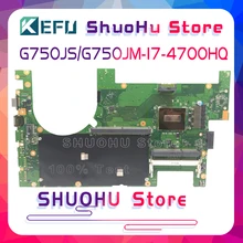 KEFU G750JS motherboard For ASUS G750JM laptop motherboard G750JS REV:2.0 I7-4700HQ  tested 100% work original mainboard