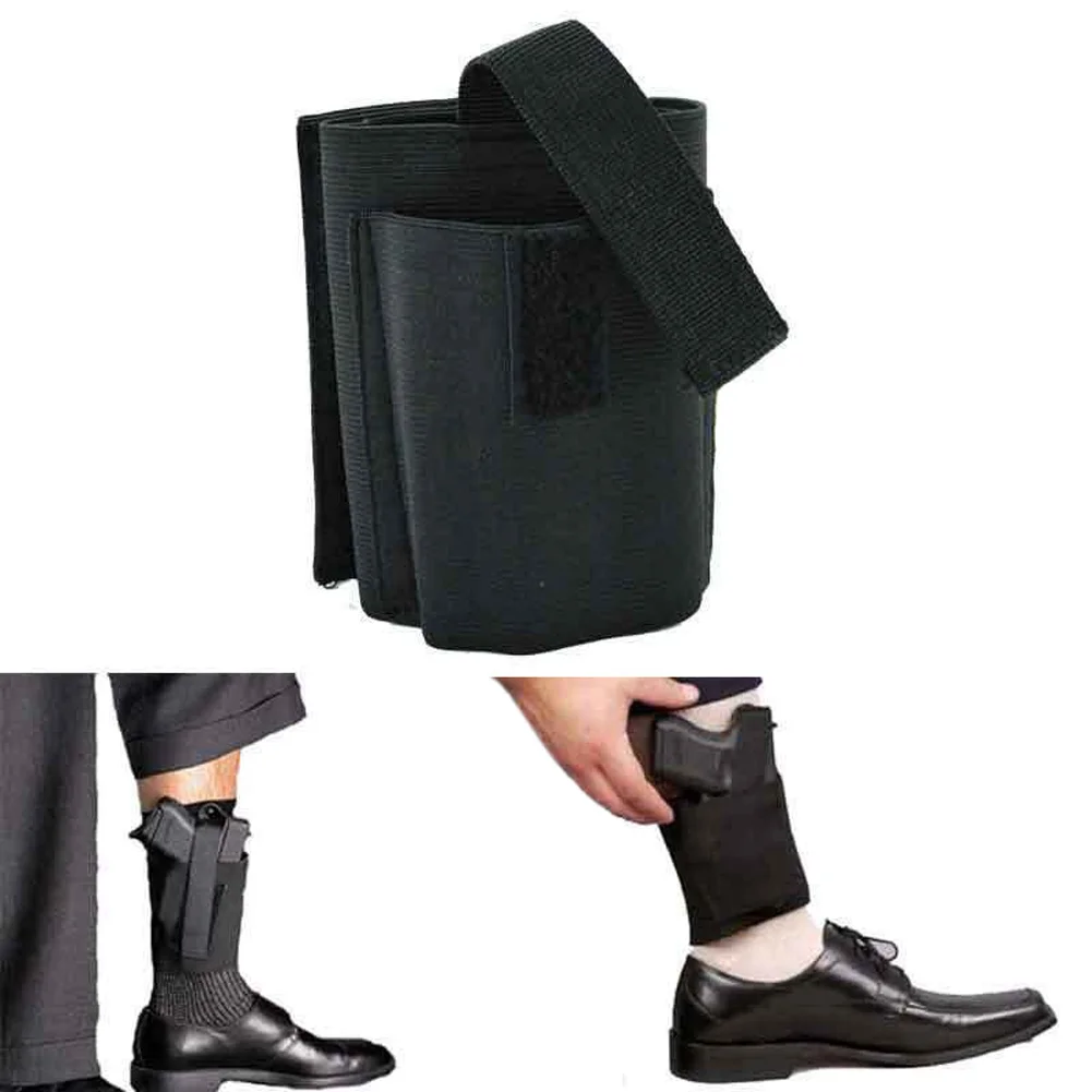 

New nylon Portable Tactical Adjustable Concealed Universal Carry Right/Left Ankle Leg Pistol Gun Holster For LCP LC9 PF9 Black