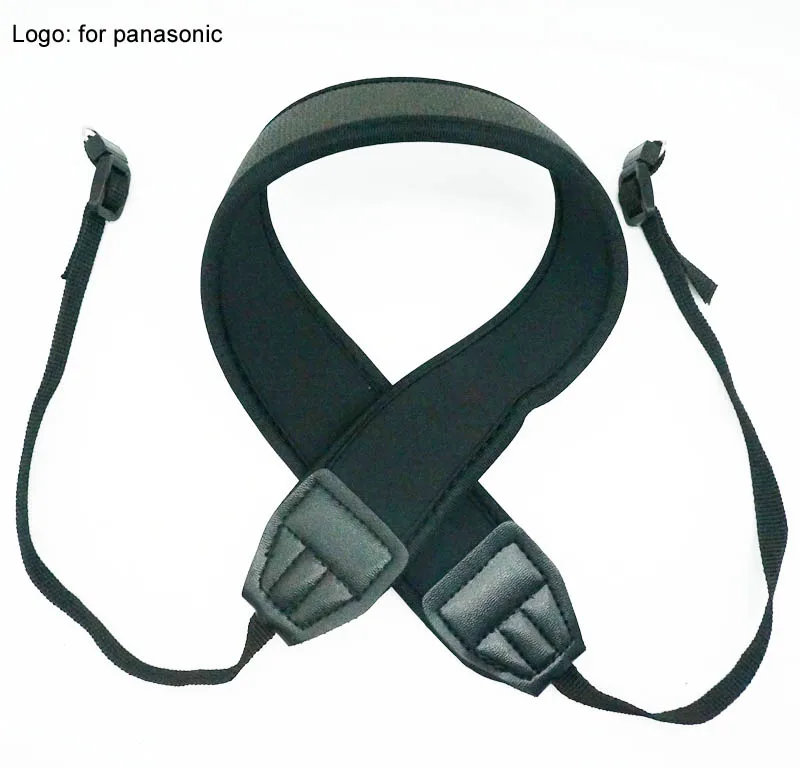 for panasonic Универсальный Регулируемый хлопковый кожаный плечевой ремень для камеры черный ремень для sony Nikon Canon Panasonic Pentax ремень для камеры - Цвет: for panasonic