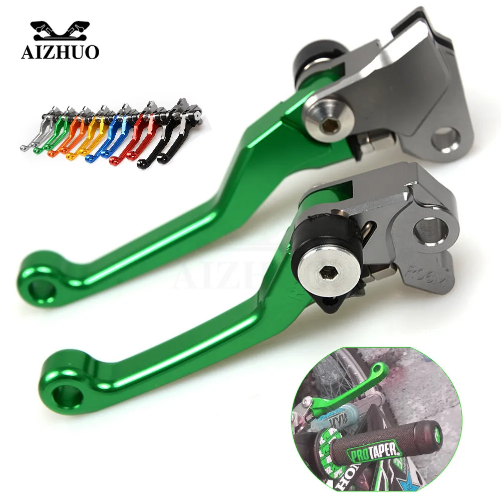 For KAWASAKI KX65 2000-2016 KX85 KX100 2001-2016 KX125/250 2000-2008 Motorcycle Accessories Folding Pivot Brake Clutch Levers