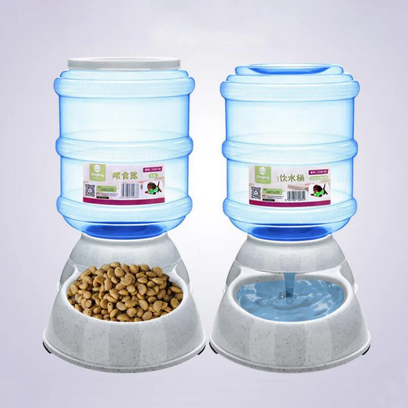 3 5l Large Automatic Pet Feeder Drinking Fountain For Cats Dogs