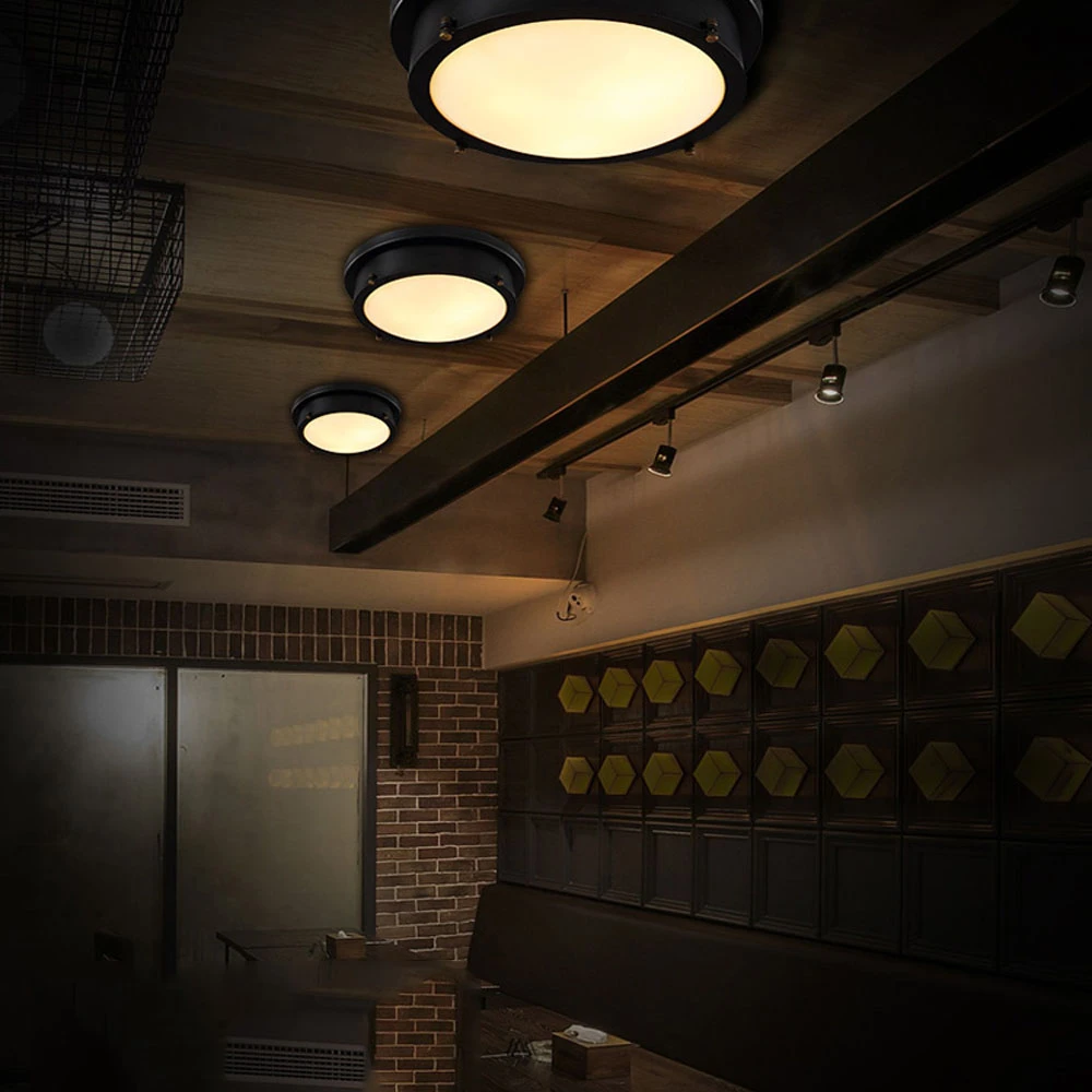 Berkualitas Tinggi Pencahayaan Retro Langit Langit Lampu 110 V 220 V 18w Led Flush Mount Lampu Langit Langit Perlengkapan Tangga Lampu Led Ceiling Lighting Outdoor Lighting Light Up Bouncing Ballslight Mp3 Aliexpress