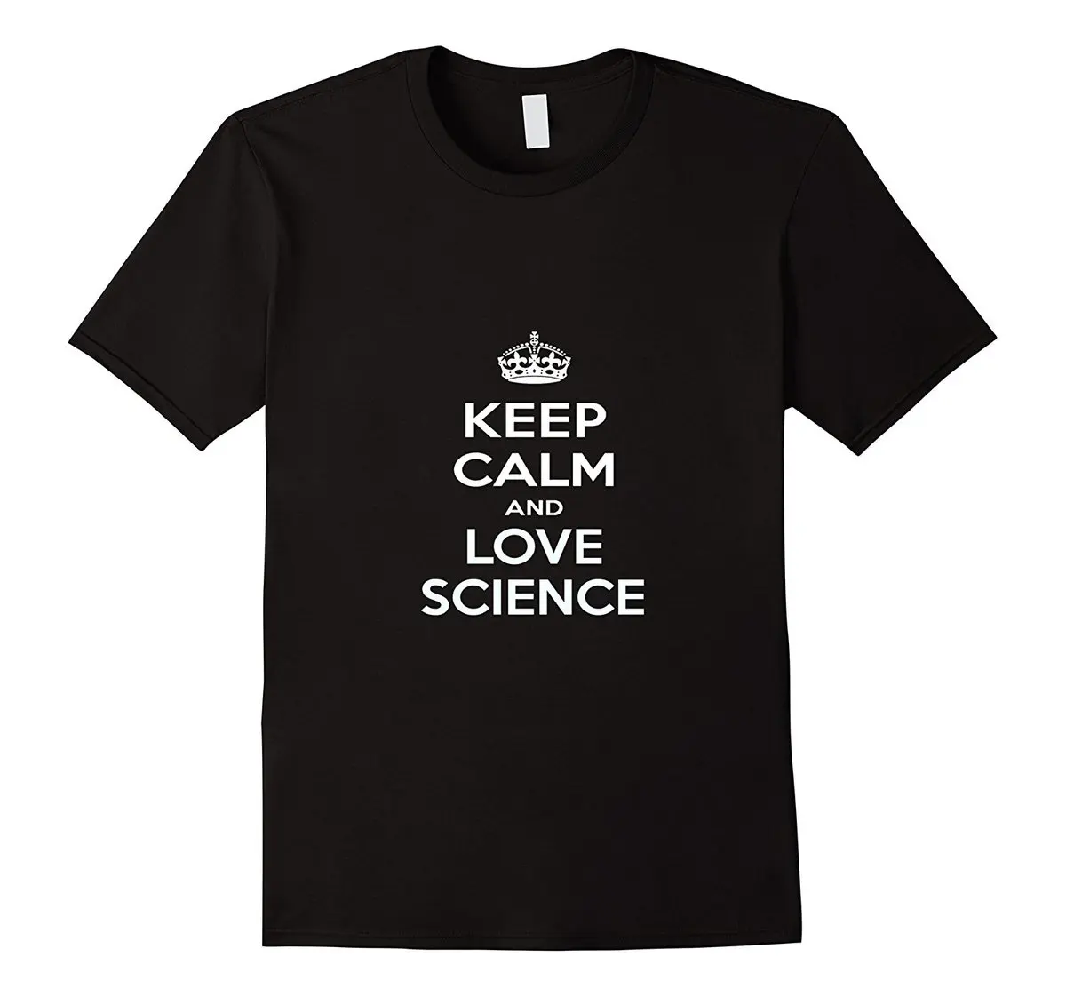 Keep Calm and Love Science футболка Классическая хлопковая Мужская Круглый воротник с коротким рукавом Мужская печатная 100% хлопковая футболка