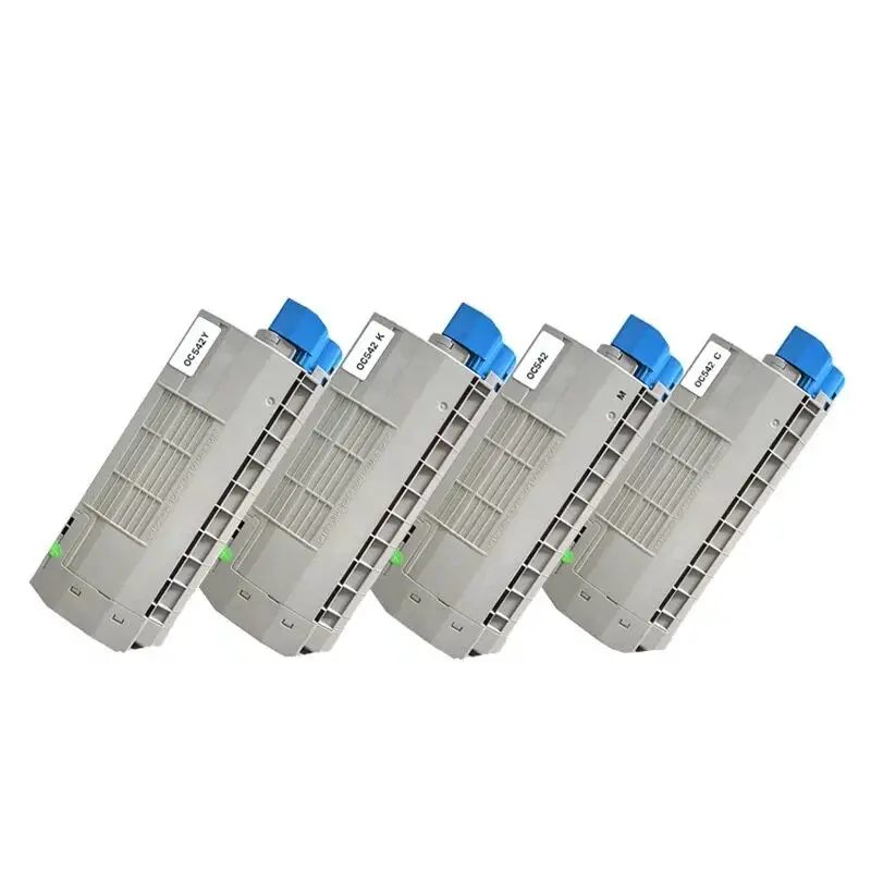 

4X Compatible OKI C532 C542 MC563 Toner Cartridge 46490605 46490606 46490607 46490608 for Okidata C532dn C542dn MC573 MC573dn