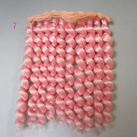 1 шт. 15 см* 100 см кудри парик/волосы для куклы 1/3 1/4 SD/BJD diy аксессуары для кукол вещи для кукол - Цвет: 7