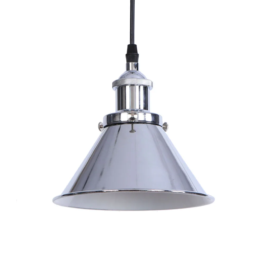

Chrome American Design Pendant Light Bedroom Iron bar Study Lamp Restaurant E27 Pendant Lamp Led Pendant light RPL0017