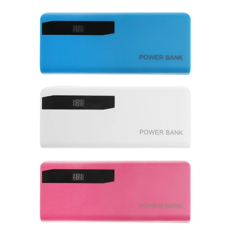 

5x 18650 Li-Battery Charger LCD Display DIY Power Bank Case Flashlight External Box