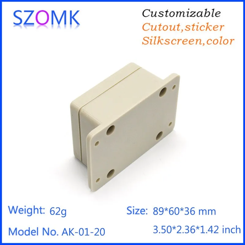szomk plastic IP65 waterproof enclosure project box plastic box for electronics project wall mounted abs plastic waterproof housing junction box (4)