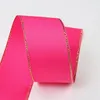 hyfsy 10011 10 16 25 38mm Double-sided gilt ribbon 10 yards  DIY gift wrap handmade bow Grosgrain ribbons ChristmasDouble Face ► Photo 3/6