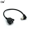 De alta calidad 30 cm abajo derecho en ángulo 90 grados 8P8C FTP STP UTP Cat5 RJ45 con tornillo Lan Ethernet red de Cable de extensión 1ft ► Foto 3/6