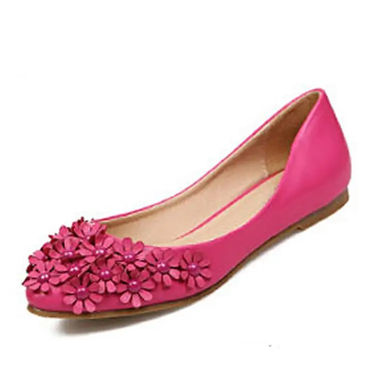 2014 new 4 8 size spring sweet princess flower women ballet flats shoes