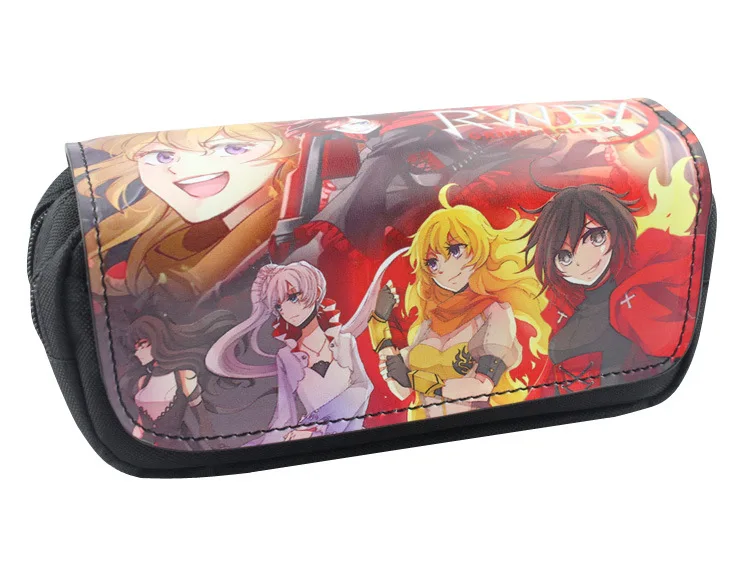 

Lovely Anime RWBY Pen Bags Cartoon Pencil Case for Boy Girl Students Stationery Purse Organizer Pouch Women Lady Cosmetic Bag
