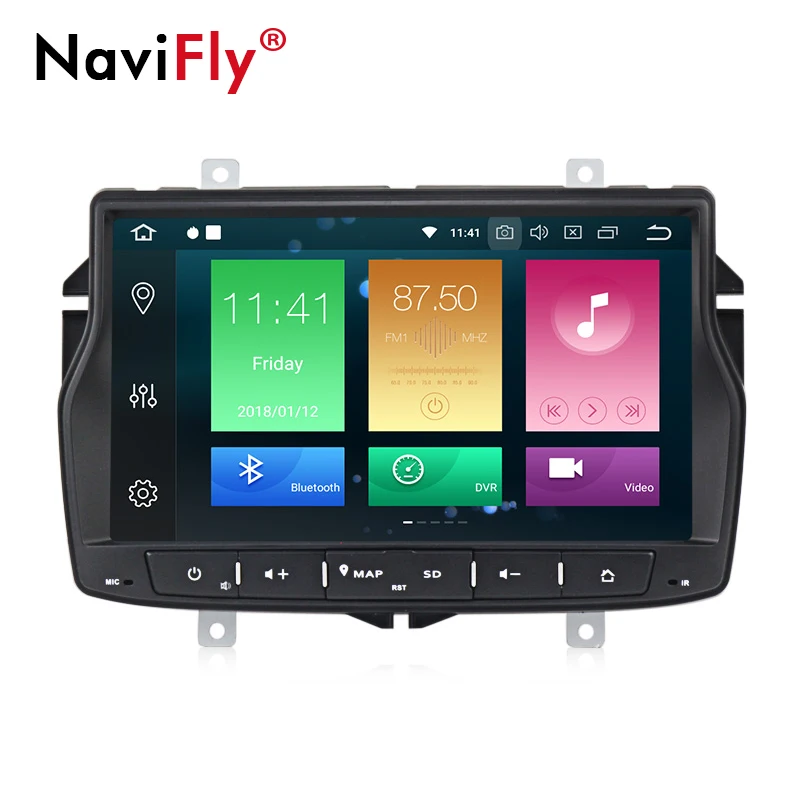 Clearance NaviFly 4GB+32GB Android 8.0 car radio multimedia player for Lada Vesta car gps navigation head unit stereo system 2