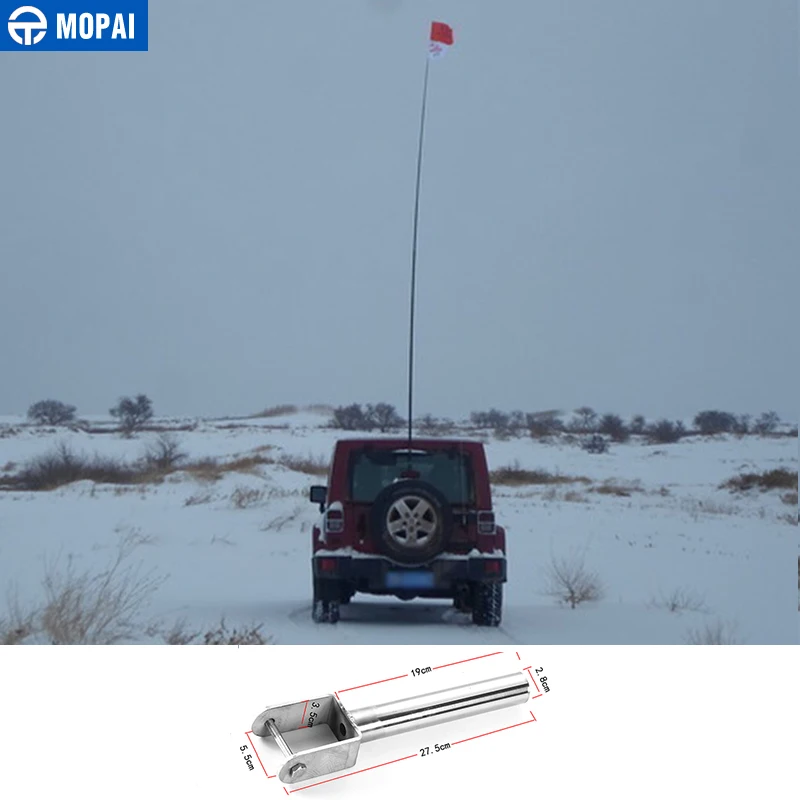 MOPAI стальной наружный кронштейн флагштока держатель флага для Jeep Wrangler/Suzuki Jimny