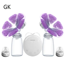 Double Électrique tire-lait électrique Puissant Mamelon Aspiration USB Électrique Pompe Du Sein avec bébé lait deux bouteille