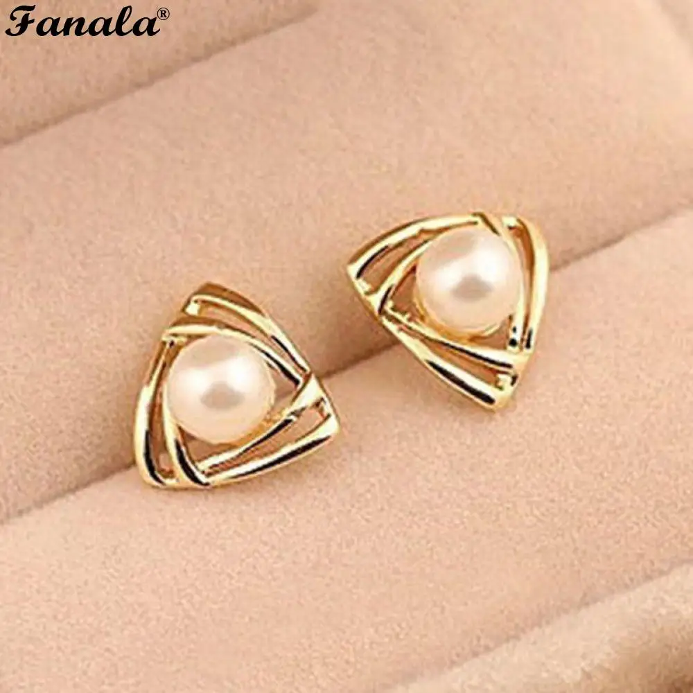 Треугольная Мода для имитации Brincos Новинка Pendientes Свадебные буклы Bijoux Стад
