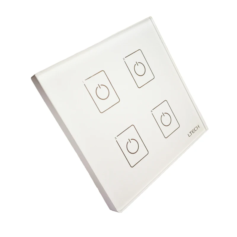  New EDA4 Dali Led dimmer 4 Channel Dali Led Controller On/Off Switch Wall Mount Touch Panel Dimmer  - 32881161547