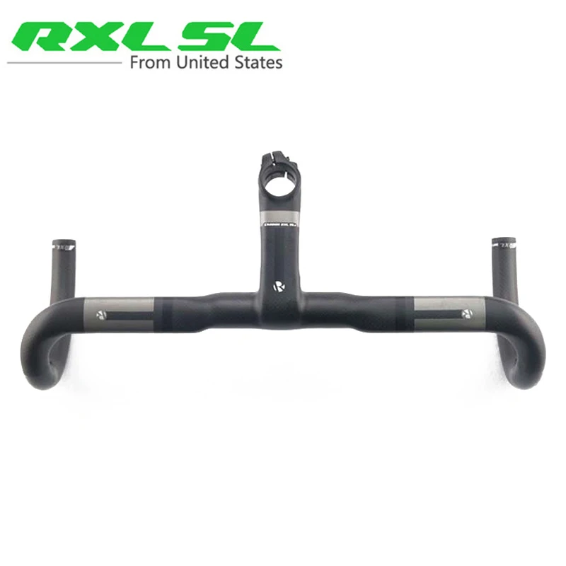 

RXL SL Bicycle Integrated Carbon Handlebar Road 3K Matte Cycling Handle Bar 400/420/440mm Carbon Road Bicycle Handlebar