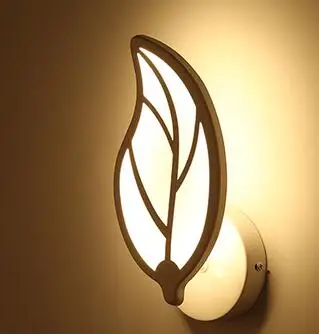 Promotion 1 head leaf wall light LED for bedroom home