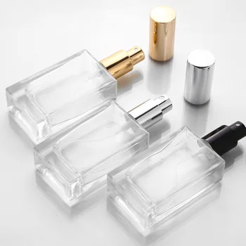 

5pcs 15ml 30ml 50ml transparent Glass Perfume Bottles Empty Spray Atomizer Refillable Bottle Scent Case with Travel Portable