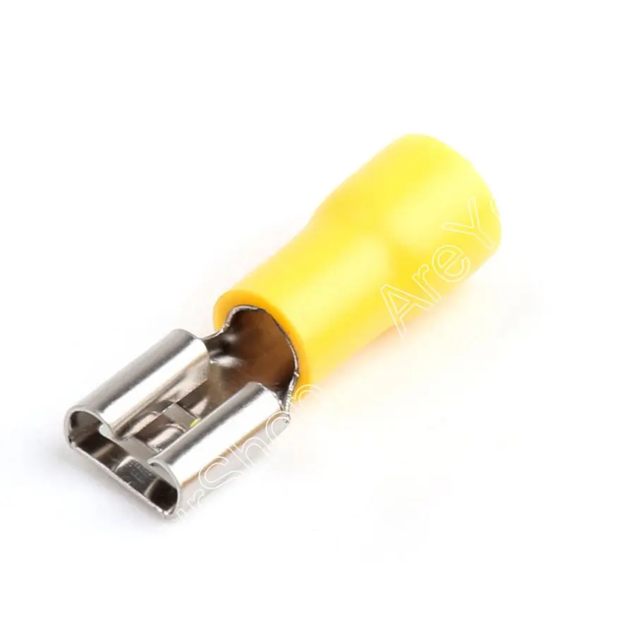 

Areyourshop Connector Terminals FDD5.5-250 Insulated Female Spade Connector Crimp Terminal 12-10AWG