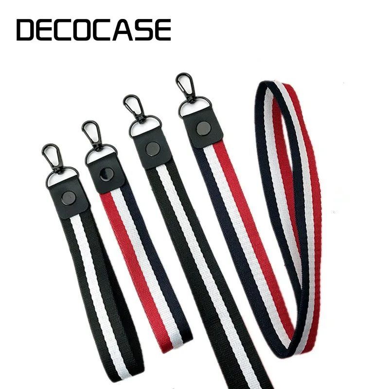 Decocase الأزياء العالمي الحبل الأشرطة للهاتف حالات 1 مجموعة طويلة و قصيرة المحمول شريط لتعليق الهاتف المحمول العالمي يستخدم الهاتف اكسسوارات