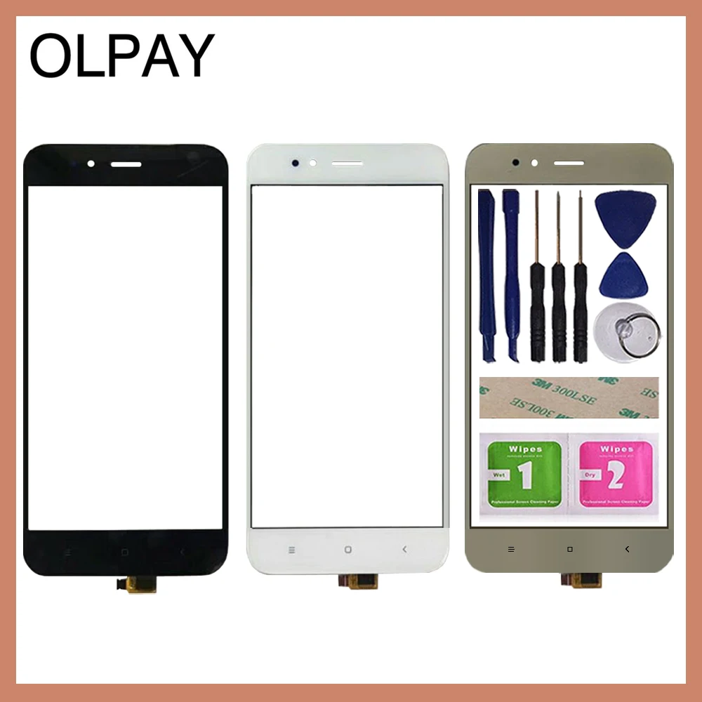 

OLPAY 5.5'' Mobile Phone Touch Screen Digitizer For Xiaomi Mi A1 MiA1 MDG2 Touch Glass Sensor Tools Free Adhesive And Wipes
