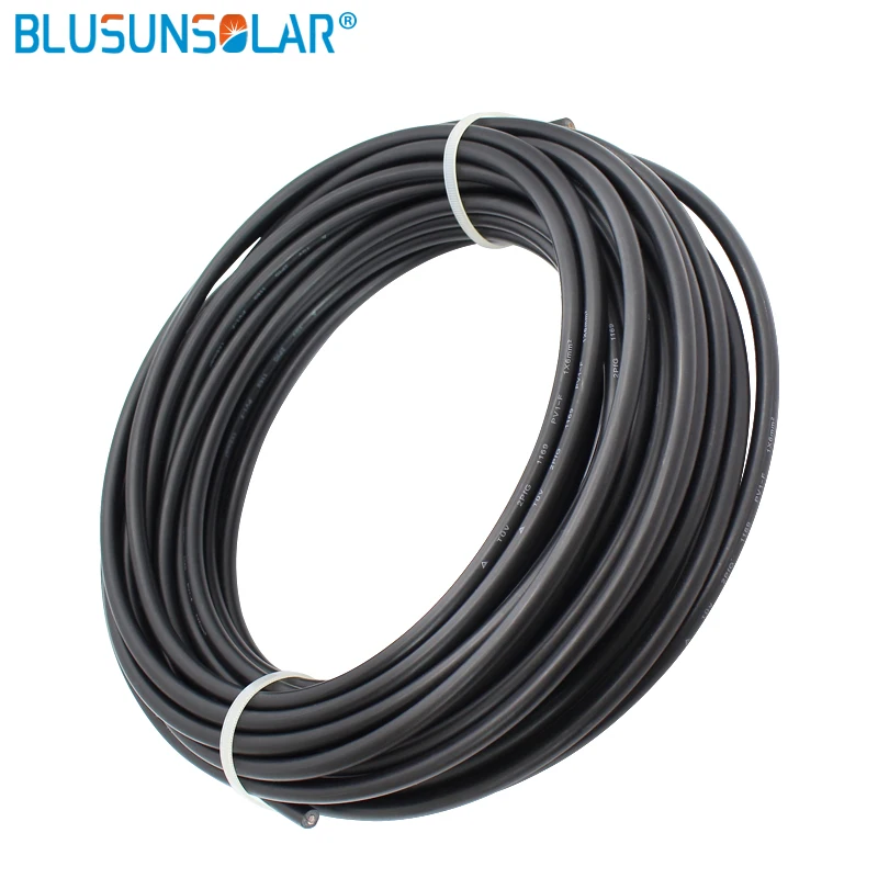 50 м/рулон высокое качество 4mm2(12AWG) фотоэлектрический кабель/TUV кабель для соединения фотоэлектрических панелей/PV кабель с УФ-фильтром UL Approva