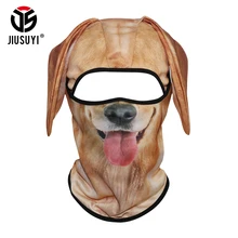 3D Собака Животное Балаклава с ушами крышка полное лицо маска на голову защита дышащая сетка велосипедный щит Шлем для сноуборда лайнер для мужчин и женщин