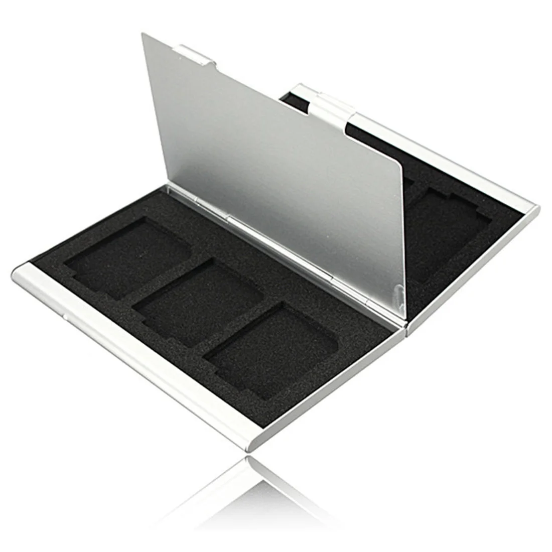 Centechia Высокое качество 6 слотов Dougle-Настольная алюминиевая коробка для хранения для SD SDHC SDXC MMC чехол для держателя карты памяти протектор