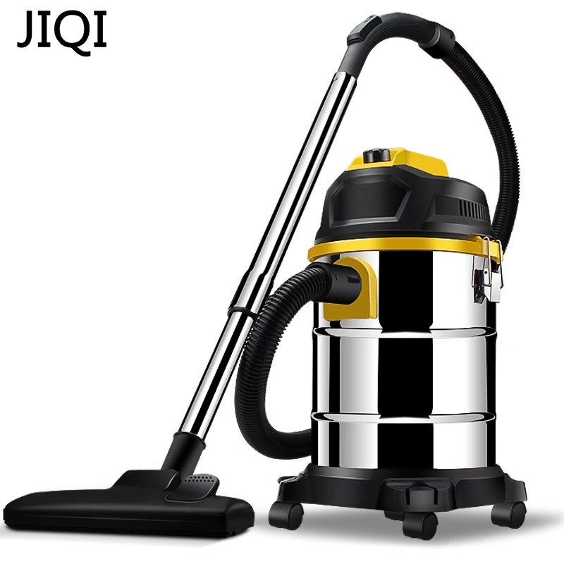 JIQI Vacuum cleaner household handheld wet and dry blow large power ultra strong silent barrel