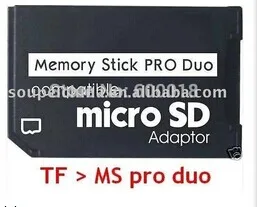 L карты памяти адаптер Micro SD для memory Stick Pro Двойной переходник psp Sopport Class10 micro SD 2 Гб 4 8 16 32